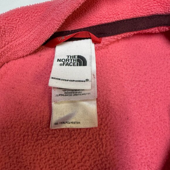 The North Face Women’s 1/4 Zip Fleece Pullover Pink Medium EUC - Picture 4 of 9